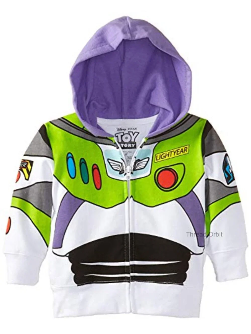Toddler Buzz Lightyear Costume Hoodie - Toy Story Kids Zip Up